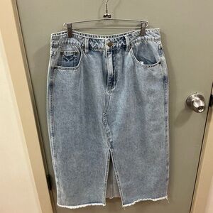 Rip Curl Light Blue Denim Skirt